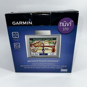 GARMIN Nuvi 370‎ GPS Unit In Box w/ Accessories Bundle Cords Mounts Works